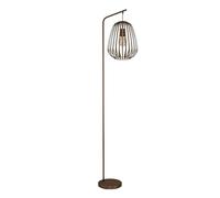 Eglo Lampadaire Espinal, lampe salon avec abat-jour en fil métallique