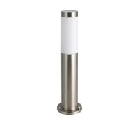 Eglo Borne lumineuse Helsinki – acier inoxydable et plastique, IP65, douille E27, 15W 45 cm