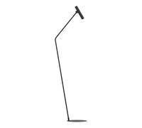 EGLO Lampadaire LED Almudaina, luminaire intérieur à pied avec spot orientable, lampe de salon minimaliste en métal noir, blanc chaud, 157 cm