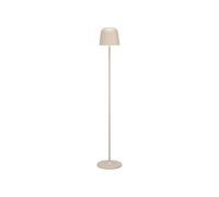 Eglo Lampadaire LED rechargeable sans fil Mannera-L, lampe sur pied extérieure et intérieure, luminaire tactile à intensité variable, acier couleur sable, blanc chaud-froid, IP54