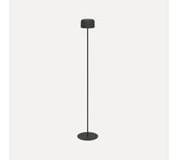 EGLO Roccanova Lampadaire solaire sur batterie pour l'intérieur et l'extérieur Lampe de salon tactile à intensité variable sur 3 niveaux Lampe solaire en acier noir blanc chaud IP44
