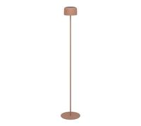 EGLO Roccanova Lampadaire solaire sur batterie pour l'intérieur et l'extérieur Lampe de salon tactile à intensité variable sur 3 niveaux Lampe solaire en acier rouge blanc chaud IP44