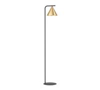 Eglo Lampadaire sur pied Narices, luminaire minimaliste en laiton brossé