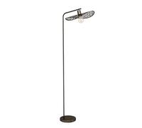 Eglo Lampadaire Swaby, lampe de salon bohème sur pied, luminaire avec