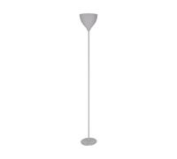 Eglo Lampadaire Vilastrosi-E, lampe de salon sur pied, lèche-plafond avec éclairage indirect, plastique et acier argenté, douille E27