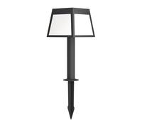 Eglo Lampdaire extérieur LED Altilia, lampe solaire puissante avec piquet de terre et détecteur de mouvement, éclairage d'extérieur pour jardin, plastique noir, IP44, 56 cm