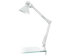 EGLO Lampe de bureau à pince Firmo, lampe de table de chevet vintage