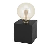 EGLO Lampe de Chevet Prestwick 1, Lampe de Table Industrielle, Lampe de Salon en métal Brun Rouille, luminaire Design avec Interrupteur, Douille E27
