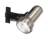 EGLO 81041 LAMPE À PINCER MANHATTEN ACIER ET PLASTIQUE, 1 AMPOULE E27 MAX 60 W (INCLUSE), AVEC CÂBLE À INTERRUPTEUR NOIR MAT 16 Incolore