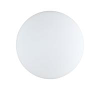 Eglo Lampe de plafond Ella, Ø 35 cm, applique 2 flammes, luminaire en acier et verre blanc, opalin mat, lampe salon, cuisine, bureau, couloir, douille E27