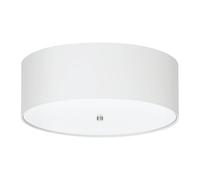 Eglo Lampe de plafond PASTERI, plafonnier en textile à 3 flammes, matériau