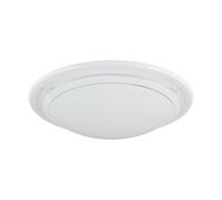 Eglo Lampe de plafond PLANET 1 – blanc, acier, verre blanc laqué, douille E27