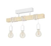 Eglo Lampe de plafond TOWNSHEND, plafonnier vintage à 3 flammes au design