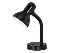 Lampe à poser BASIC E27 1X40W en matière synthétique noir 0x0x300mm