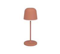 EGLO Mannera-S Lampe de table LED d'extérieur sans fil tactile à intensité variable avec piquet en aluminium, acier rouge, IP54