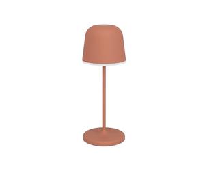 Eglo Lampe de table extérieure LED sans fil Mannera-S, luminaire à poser | rechargeable tactile, à intensité variable, avec piquet de terre, aluminium, acier rouge, IP54