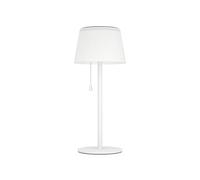 Eglo Lampe de table extérieure solaire sans fil Scordiano, luminaire LED à poser rechargeable, avec interrupteur à tirette, acier et plastique noir, blanc chaud - froid, IP44