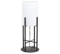 EGLO Lampe de table Glastonbury, lampe de chevet moderne 1 flamme en acier