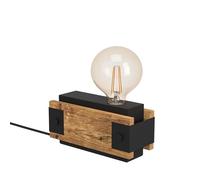 EGLO Lampe de table Layham, lampe vintage 1 flamme, style industriel et