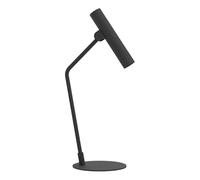 EGLO Lampe de table LED Almudaina, lumière de chevet minimaliste, luminaire à poser pour salon et chambre, métal noir, blanc chaud