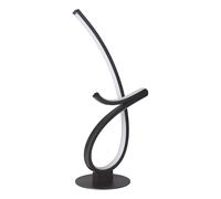 Eglo Lampe de table LED Cardoncito, luminaire pour chevet design, déco réglable en métal noir, lumière blanc chaud à froid, H 46 cm
