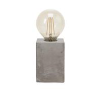 Lampe à poser PRESTWICK E27 1X60W en béton gris 90x90x130mm