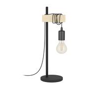 Eglo Lampe de table TOWNSHEND, lampe à poser à 2 flammes au design