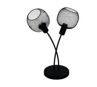 Lampe à poser W1 E14 2X40W en acier noir 305x195x405mm