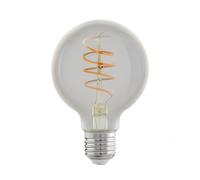 EGLO Lampe LED E27, Ampoule Vintage Ambre, Globe LED Spirale, Éclairage