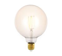 EGLO Lampe LED E27 dimmable, ampoule Edison à incandescence Golden Vintage, globe éclairage rétro, 4 watts (correspond à 28 watts), 300 lumens, blanc chaud, doré, 1700 Kelvin, G125, Ø 12,5 cm