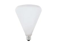 Eglo Lampe LED E27 dimmable, Big Size, ampoule conique de très grande taille en verre blanc opale, 4,5 watts (correspond à 40 watts), 470 lumens, blanc chaud, 2700 Kelvin, R140, Ø 14 cm