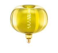 EGLO Lampe LED E27 dimmable, forme pomme, Big Size, filament vintage spirale, ampoule Edison dorée vaporisée de très grande taille, 4 watts, 40 lumens, blanc chaud, 1900 Kelvin, Ø 22 cm