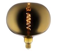 EGLO Lampe LED E27 dimmable, forme pomme, Big Size, filament vintage spirale, ampoule Edison dorée vaporisée de très grande taille, 4 watts, 40 lumens, blanc chaud, 1900 Kelvin, Ø 22 cm