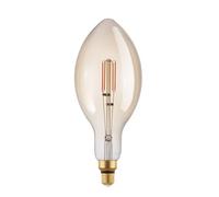 Eglo Lampe LED E27 dimmable très grande taille, ampoule bougie Big Size, filament vintage spirale, 4,5 watts (correspond à 40 watts), 470 lumens, blanc chaud, ambré, 2000 Kelvin, E140, Ø 14 cm
