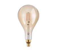 Eglo Lampe LED E27 dimmable très grande taille, ampoule goutte Big Size, filament vintage spirale, 4,5 watts (correspond à 40 watts), 470 lumens, blanc chaud, ambré, 2200 Kelvin, PS160, Ø 16 cm