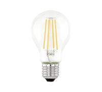 Eglo Lampe LED E27 jour & nuit, ampoule à filament vintage avec détecteur de mouvement et veilleuse, 7 watts (correspond à 60 watts), 806 lumens, blanc chaud, 3000 Kelvin, A60, Ø 6 cm