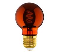 Eglo Lampe LED globe E27 dimmable, filament vintage spirale, ampoule Edison
