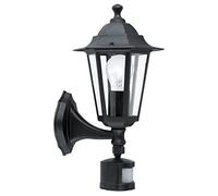 Applique montante à detecteur LATERNA noire Noir G