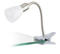 Eglo Lampe Pince 92932 Dakar 3 en Plastique Led E14 P45, Acier, Chromé/Argent/Blanc Chaud