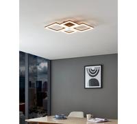 Eglo Plafonnier LED Paranday-Z connecté ZigBee Alexa dimmable 47×43 cm noir/blanc