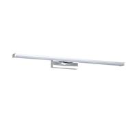 Eglo Lampe pour miroir LED Galenzana-E, applique murale, éclairage salle de bains, lumière coiffeuse maquillage, réglette en métal aspect chromé, blanc neutre, IP44