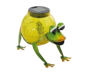 EGLO lampe solaire LED grenouille, luminaire extérieur coloré, éclairage