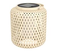 EGLO LED Lampe de table solaire Marliano, éclairage extérieur pour jardin et terrasse, déco rotin balcon tissé, luminaire d'extérieur boho, IP44