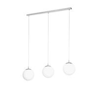 Eglo Lampe suspendue Rondo Glass Opal-Matt White E27 3x40W L: 96 cm B: 20 cm H: 110 cm Dimmable