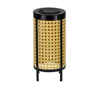 Eglo Lanterne solaire extérieure Z_Solar, lampe de table bohème pour jardin | et balcon, déco lumineuse en métal et plastique noir beige, blanc chaud, IP44