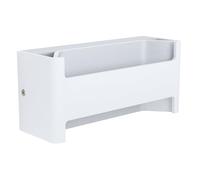 Eglo LED Applique Feloniche, Applique murale 1 flamme, minimalisme, projecteur mural intérieur en aluminium et plastique, lampe de salon, lampe de couloir en blanc transparent