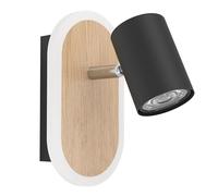 Eglo LED Applique intérieure Rimbocchi, lampe murale ovale avec spot