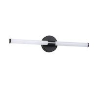 Eglo LED applique miroir Ramola, lampe salle de bain, métal noir et plastique blanc, blanc chaud-froid, IP44, L 60 cm