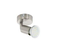 Eglo LED Applique murale Buzz-LED, lampe murale, spot mural en métal nickel