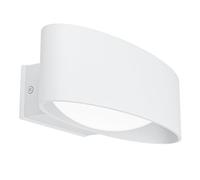 Applique extérieure CHINOA IP54 LED 10W en aluminium et acier blanc 270x0x75mm